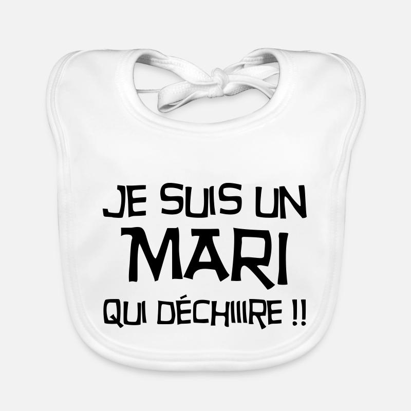 Marriage Wedding Husband Mari Love Mariage Ehemann Organic Baby Bibs
