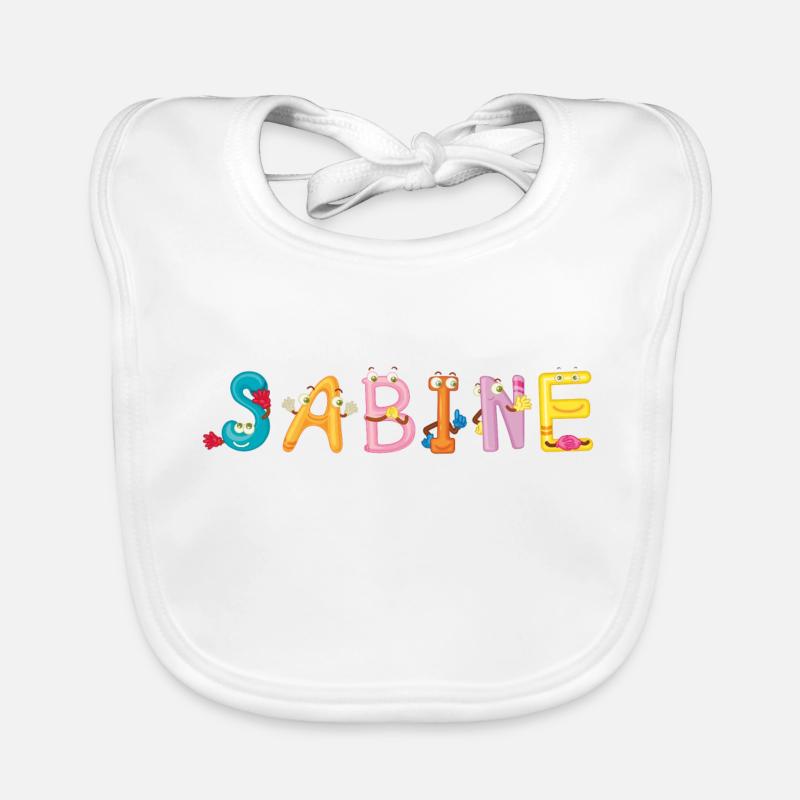 Sabine - Baby Bio-Lätzchen - Weiß