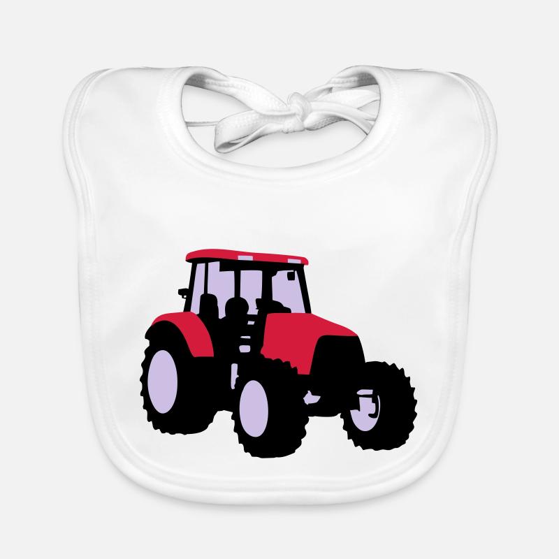 Tractor Organic Baby Bibs
