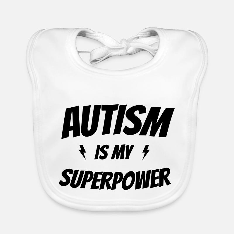 Autism Is My Superpower Organic Baby Bibs