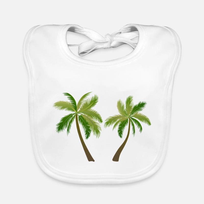 palm tree palm palms Organic Baby Bibs