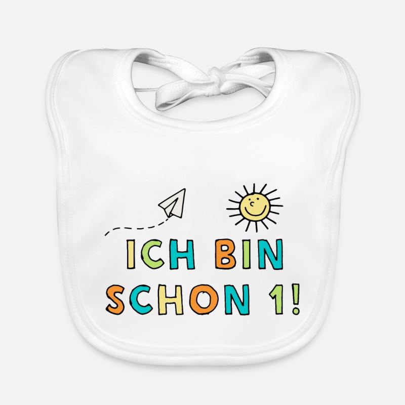 Ich bin schon eins Baby Bio-Lätzchen