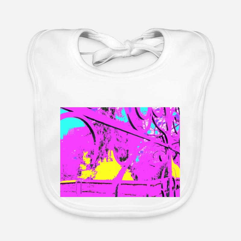 Pont violet dans Pop Art Bavoir bio Bébé