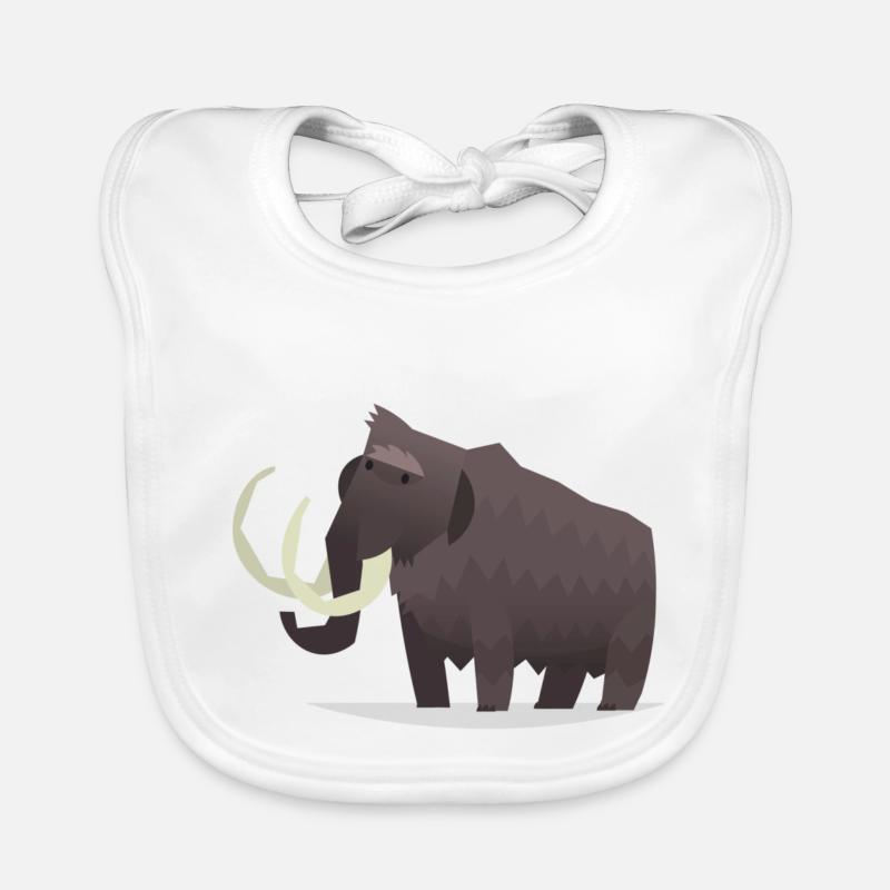 Mammut Design - Baby Bio-Lätzchen - Weiß