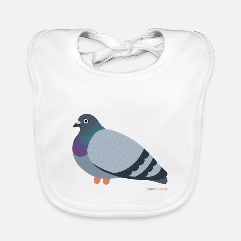 Nos pigeons de ville : tout simplement magnifiques ! Bavoir bio Bébé