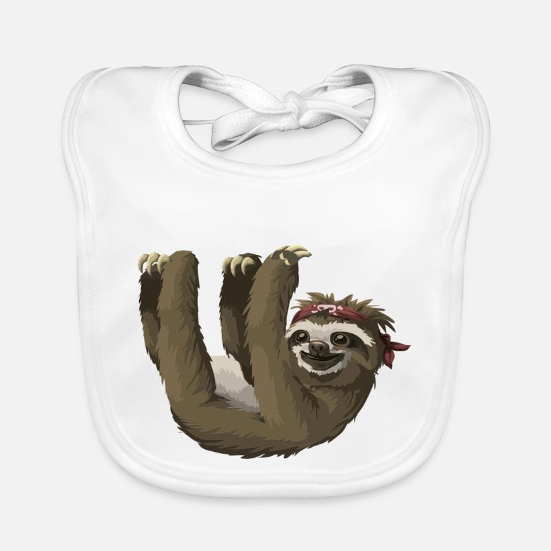 Faultier / sloth Baby Bio-Lätzchen