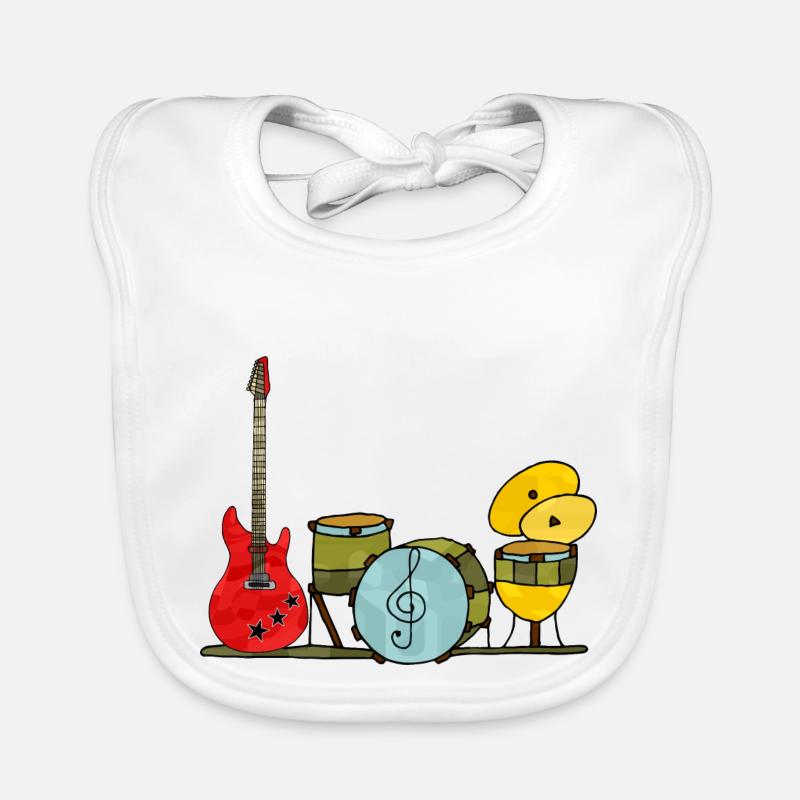 Musical instruments Organic Baby Bibs