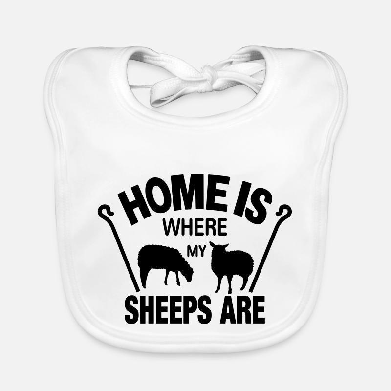 Idée cadeau berger mouton mouton drôle maison est Bavoir bio Bébé