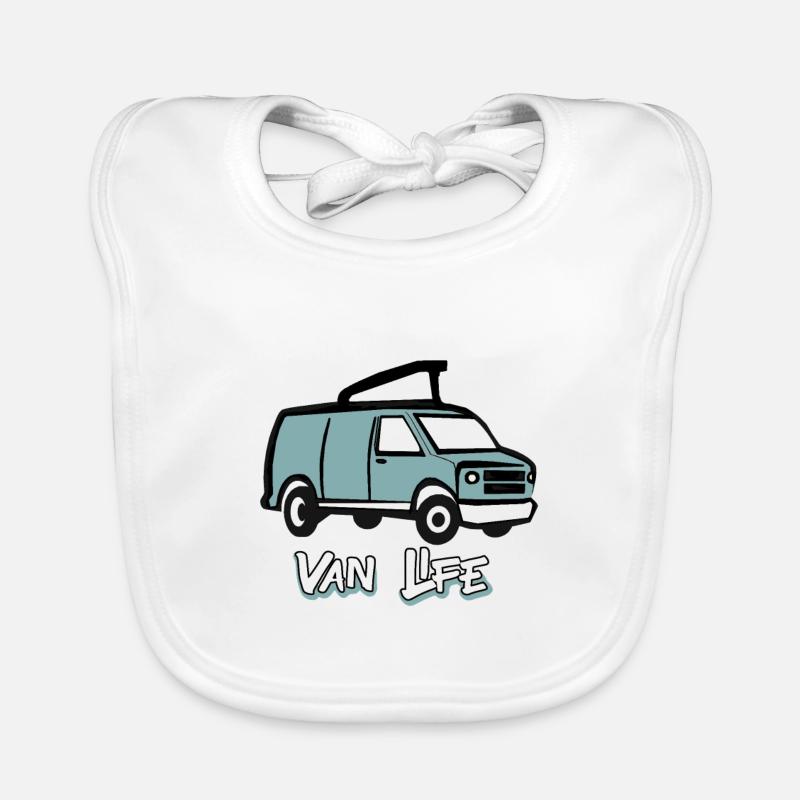 VAN LIFE VANLIFER NOMADS - Bavoir bio Bébé - blanc