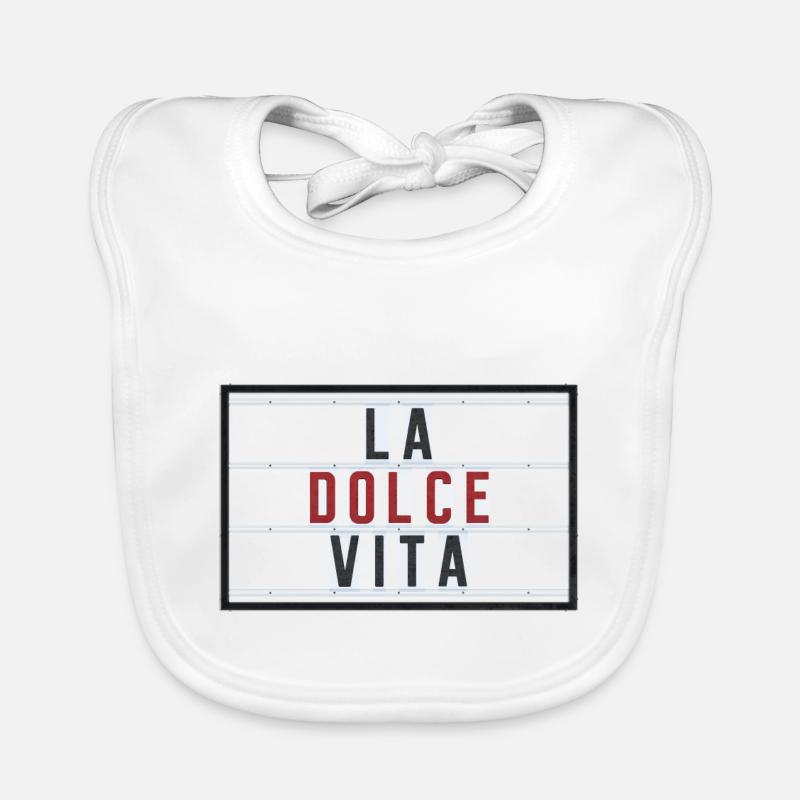LA DOLCE VITA - ROUGE Bavoir bio Bébé
