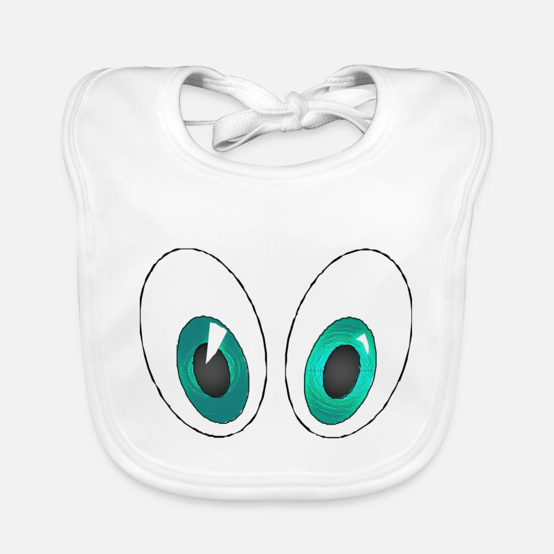 Eyes 3 Organic Baby Bibs