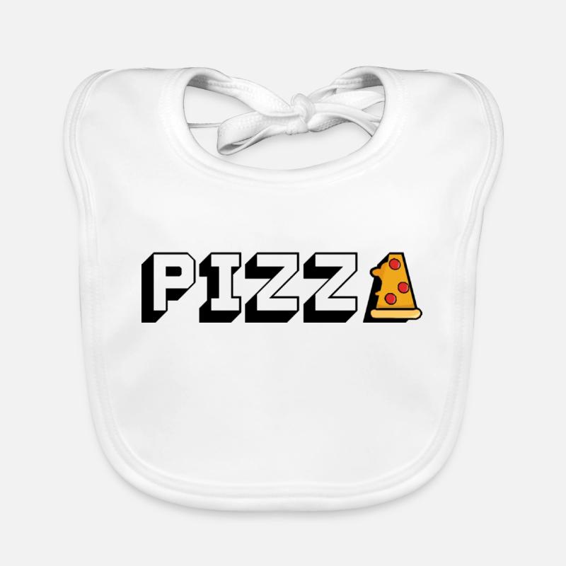 Pizza Organic Baby Bibs