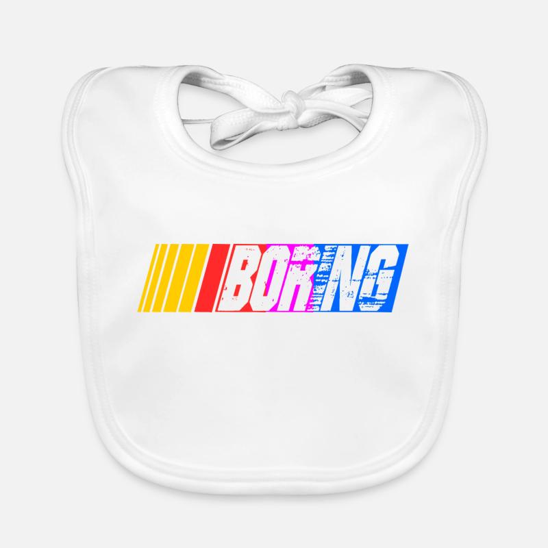 course de nascar ennuyeuse Bavoir bio Bébé