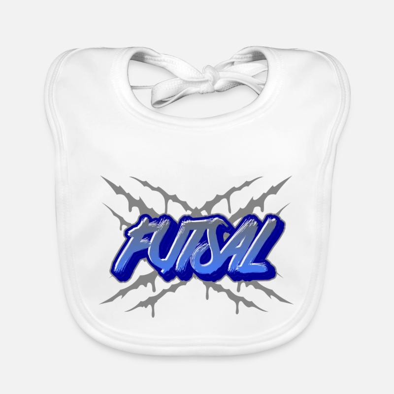 Conception de graffiti de style de rue de futsal Bavoir bio Bébé