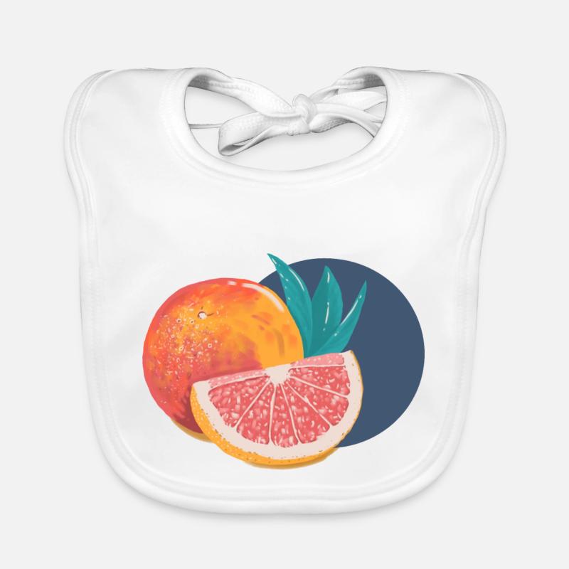Grapefruit Organic Baby Bibs