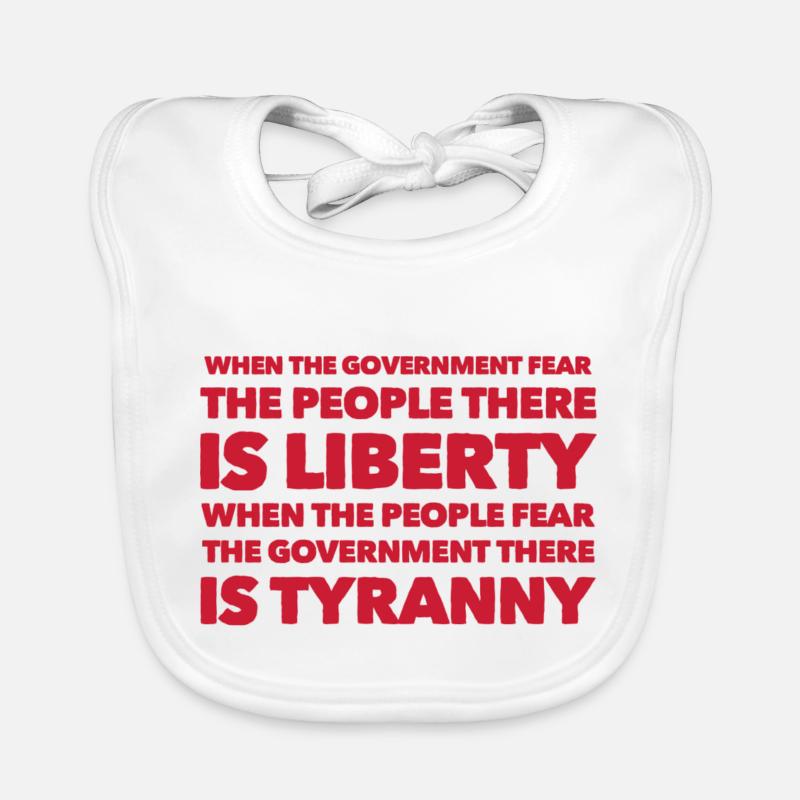 Craignez le peuple Bavoir bio Bébé