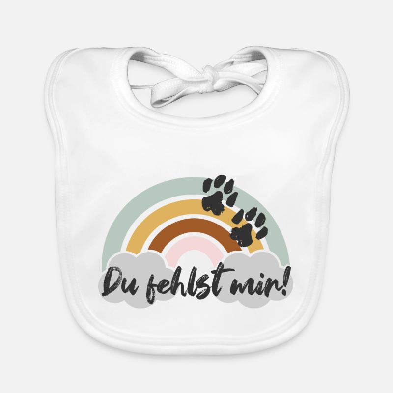 Tu me manques ! Bavoir bio Bébé