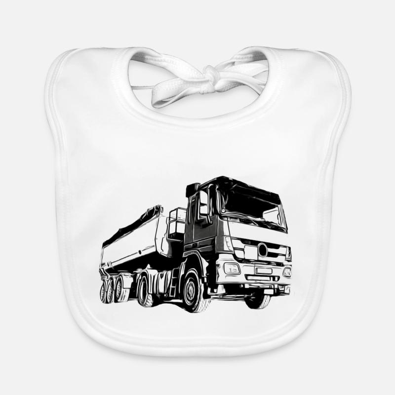 Trucks Organic Baby Bibs