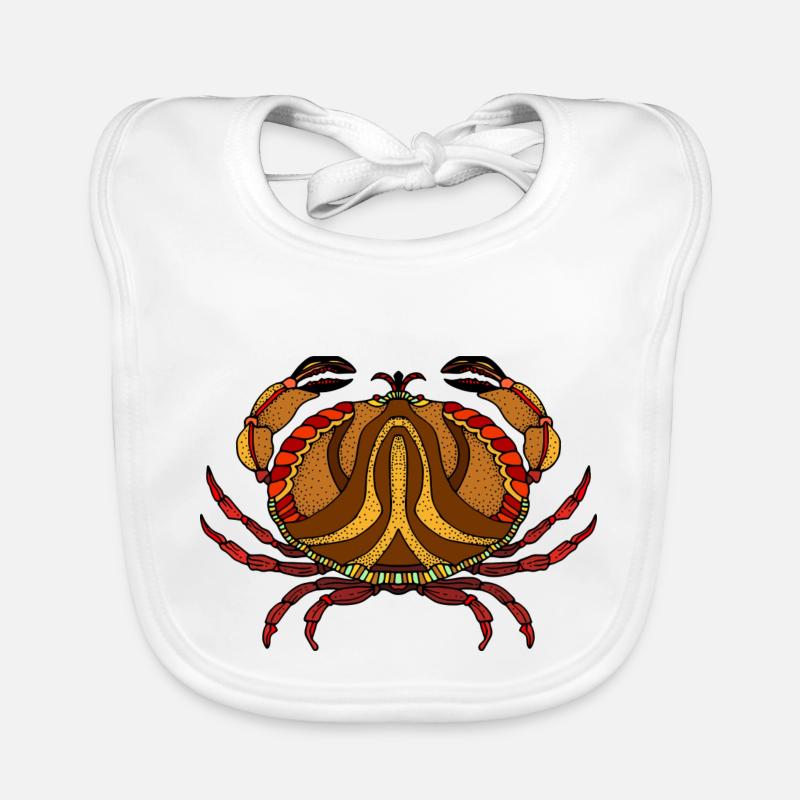 Crabe Bavoir bio Bébé