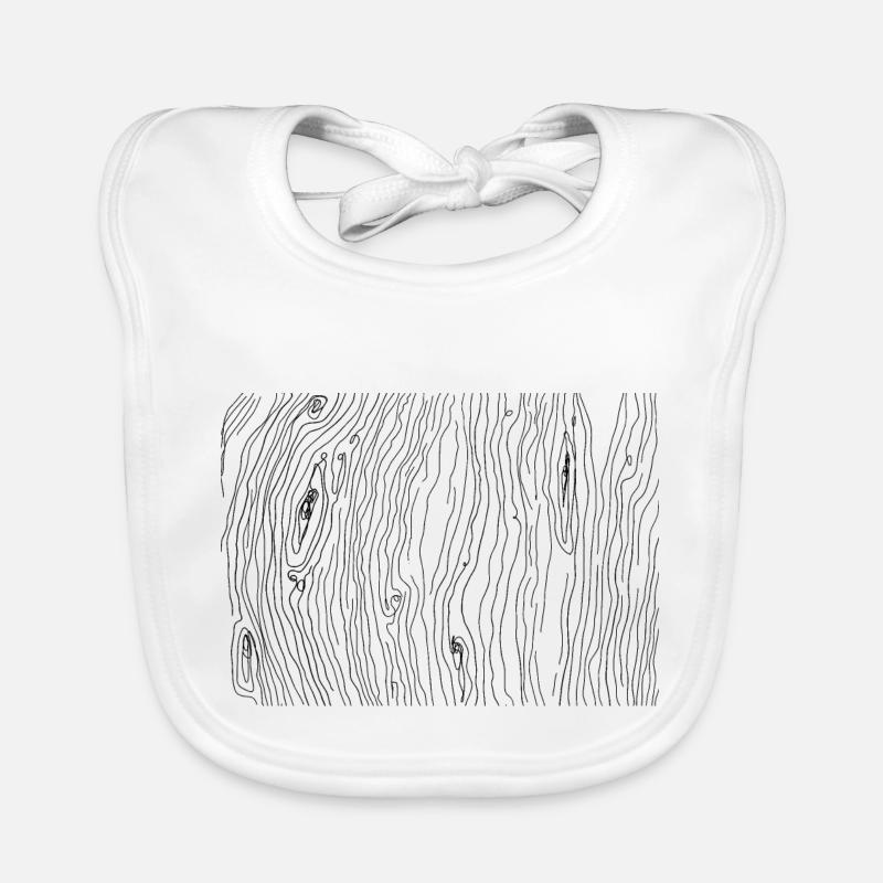 Wood grain pattern Organic Baby Bibs