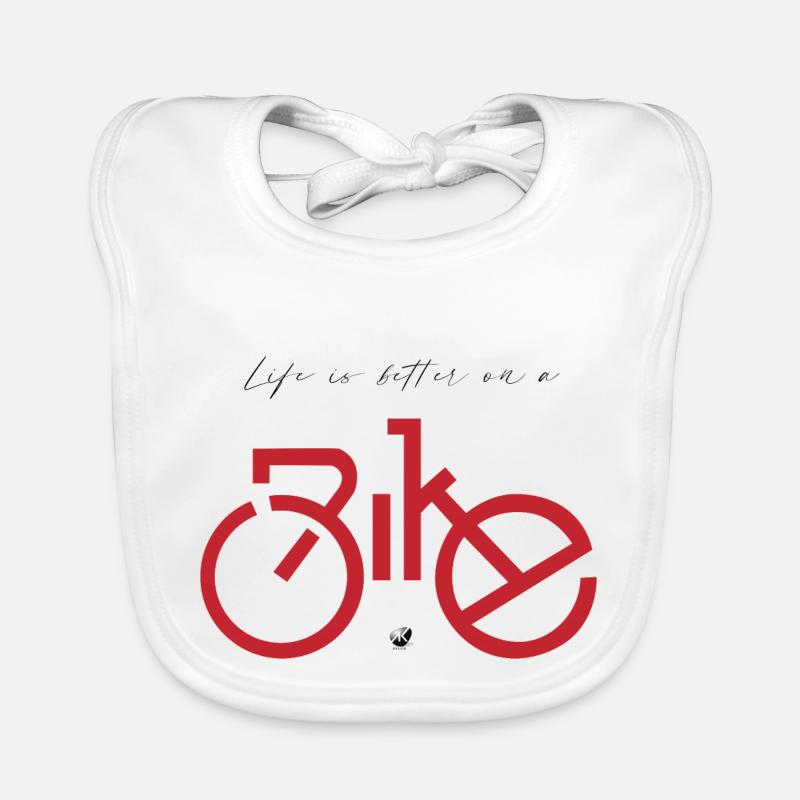 Image de vélo avec inscription Bavoir bio Bébé
