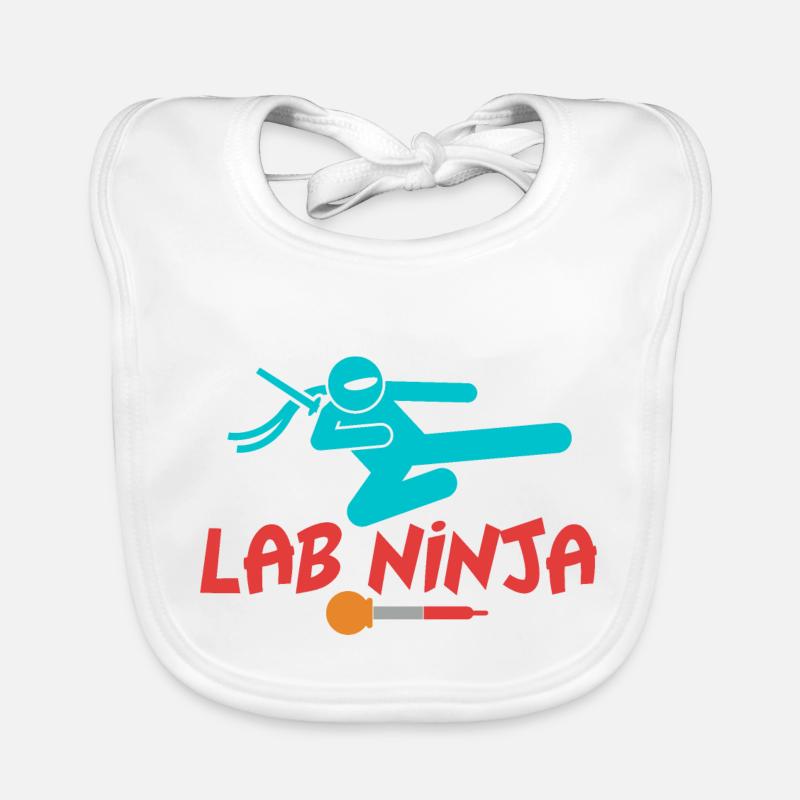 LAB NINJA - MEDICAL LAB TECHNICIAN Organic Baby Bibs