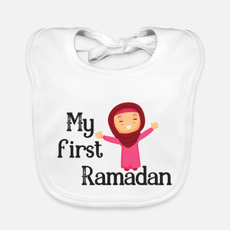 My first Ramadan/ 1. Eid / Muslim /Islam/Allah Baby Bio-Lätzchen