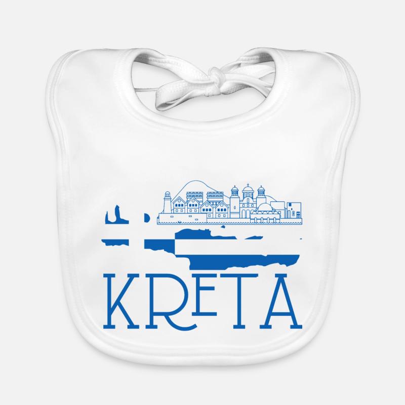 Crete Greece by The Manzanita's Organic Baby Bibs