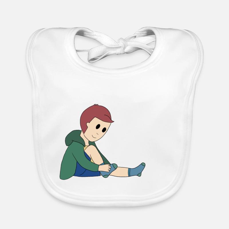 Mettre des chaussettes Bavoir bio Bébé