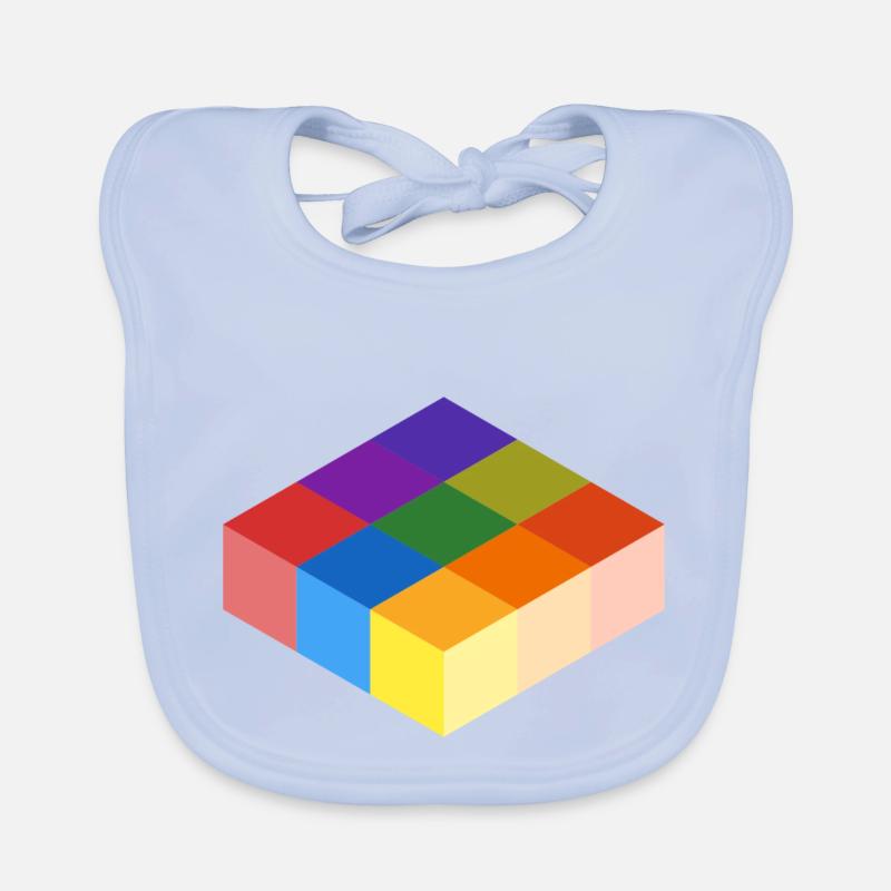 Grille cube Bavoir bio Bébé