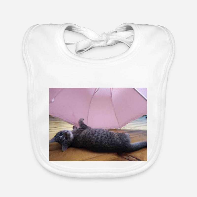 chat, cocur, chatte Bavoir bio Bébé