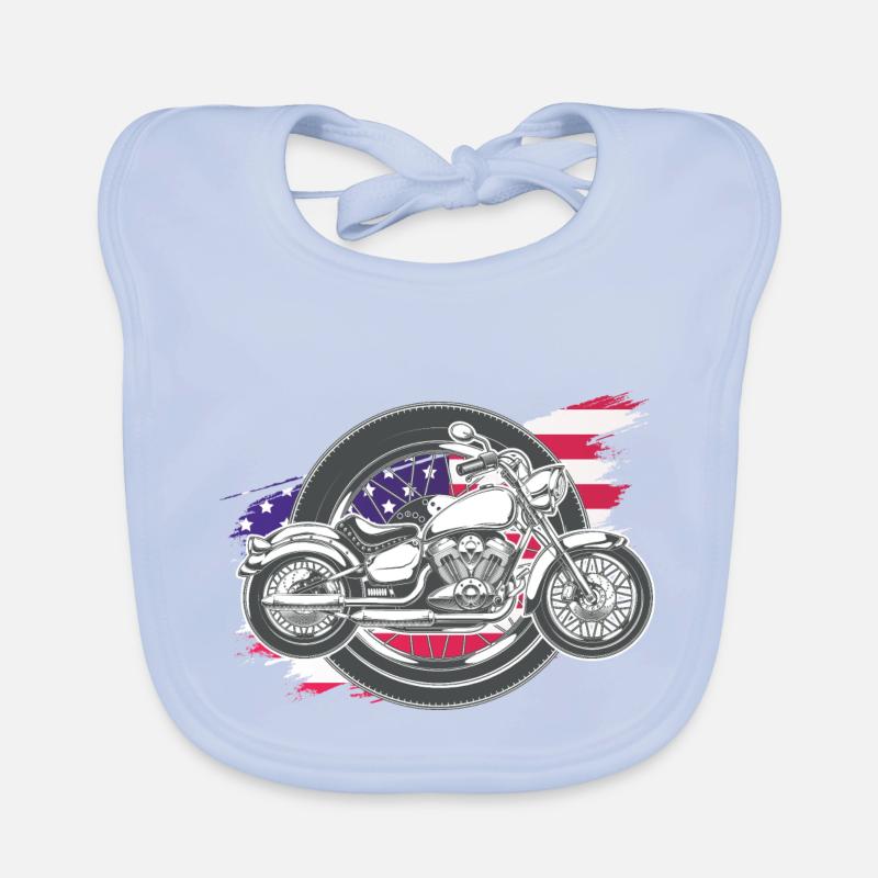 motorcycle moto Bavoir bio Bébé