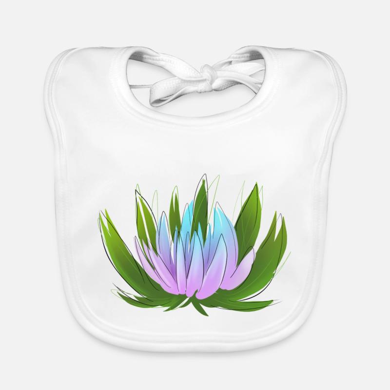 water lily Organic Baby Bibs