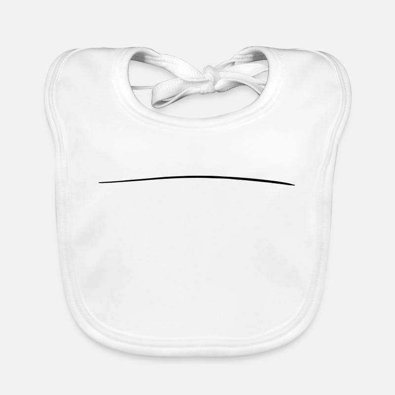 Stroke Art Brushstroke Underscore Crack Line Organic Baby Bibs
