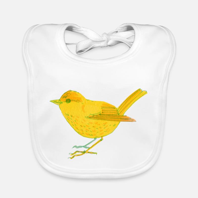 Oiseau jaune Bavoir bio Bébé