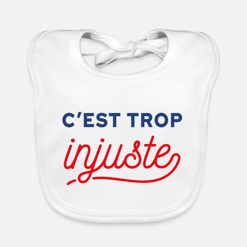C'est trop injuste Bavoir bio Bébé