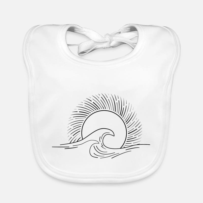 Vague minimaliste Bavoir bio Bébé