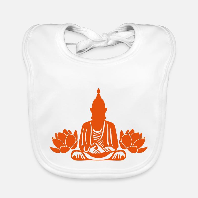 bouddha boudha lotus fleur Bavoir bio Bébé