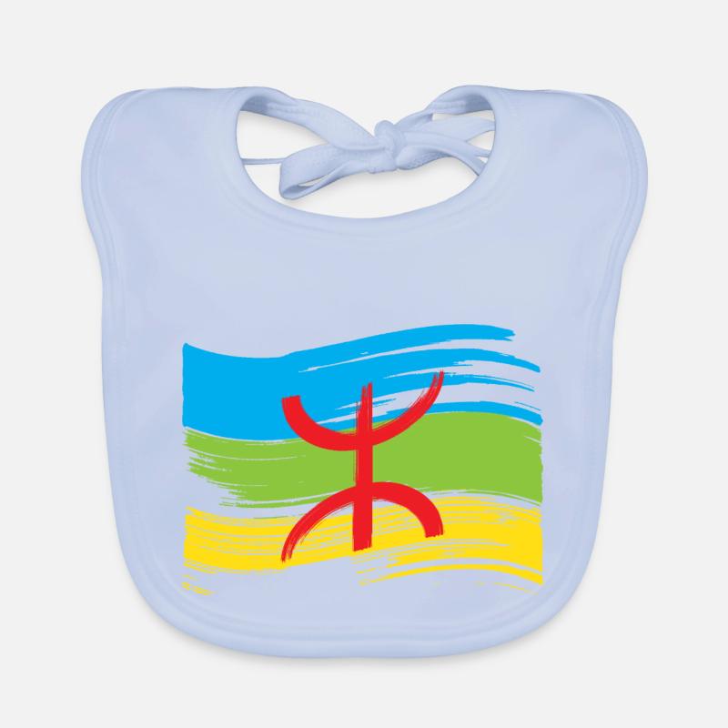 Drapeau Amazigh (Amazigh inside) Bavoir bio Bébé