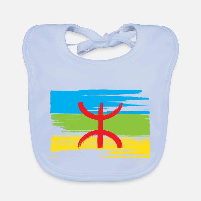 Drapeau Amazigh (Amazigh inside) Bavoir bio Bébé