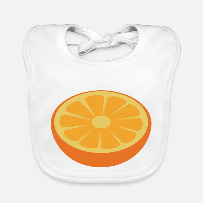 Orange Baby Bio-Lätzchen