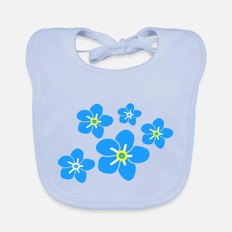 Forget me not flower2 Organic Baby Bibs
