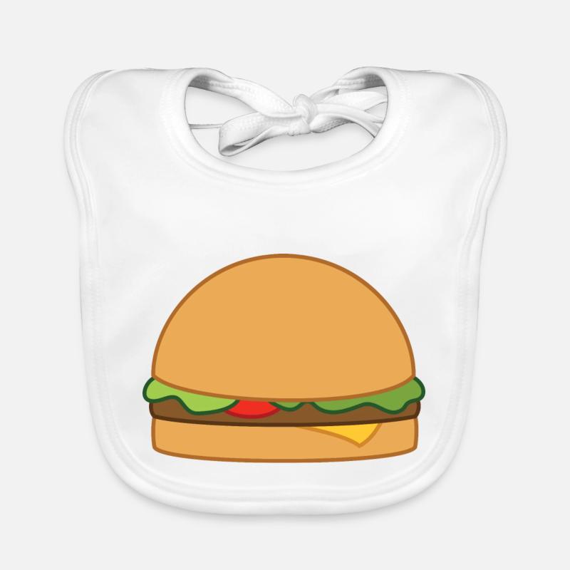 hamburger Organic Baby Bibs