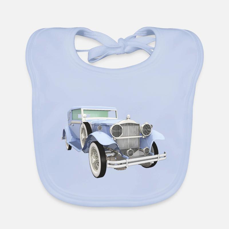 Oldtimer, Auto, KFZ Baby Bio-Lätzchen