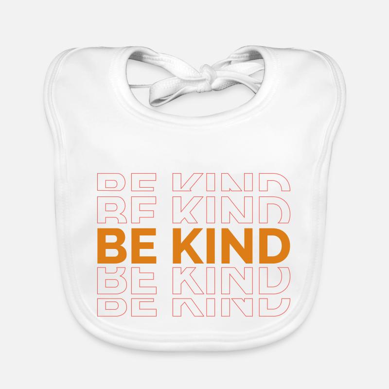 BE KIND - Baby Bio-Lätzchen - Weiß