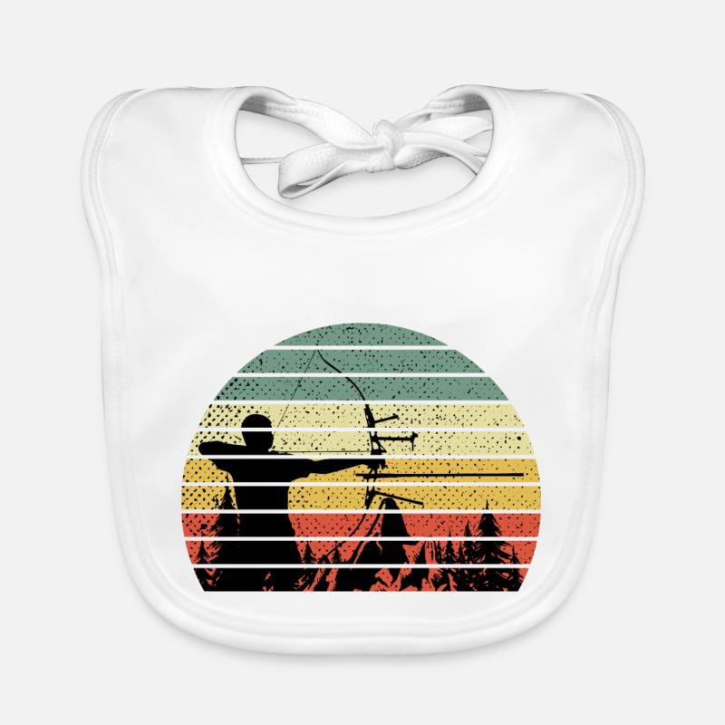 Vintage Bogen Schießen Pfeil und Bogen Baby Bio-Lätzchen