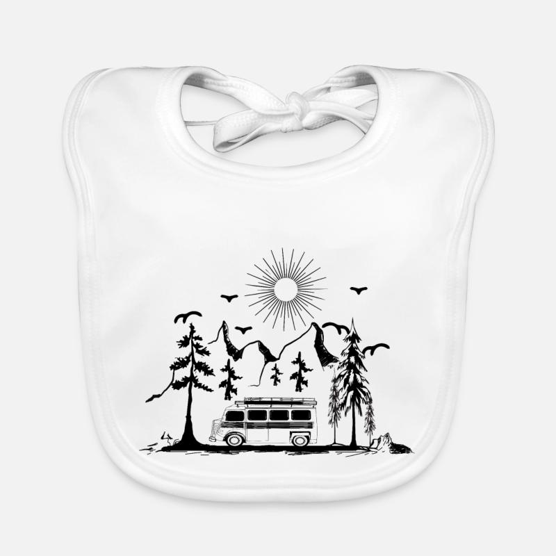 Camping Campervan Camper Camping Van Organic Baby Bibs