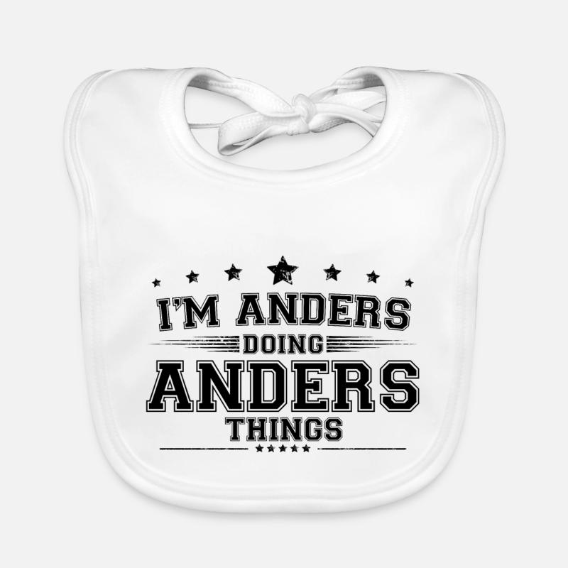 Ich bin Anders, der Anders Dinge macht Baby Bio-Lätzchen