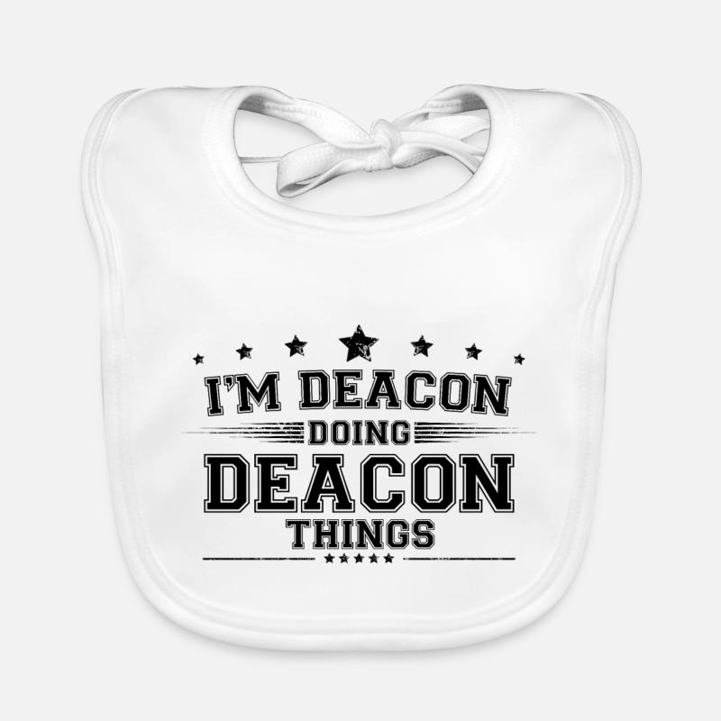 Ich bin Deacon, der Deacon-Dinge tut Baby Bio-Lätzchen