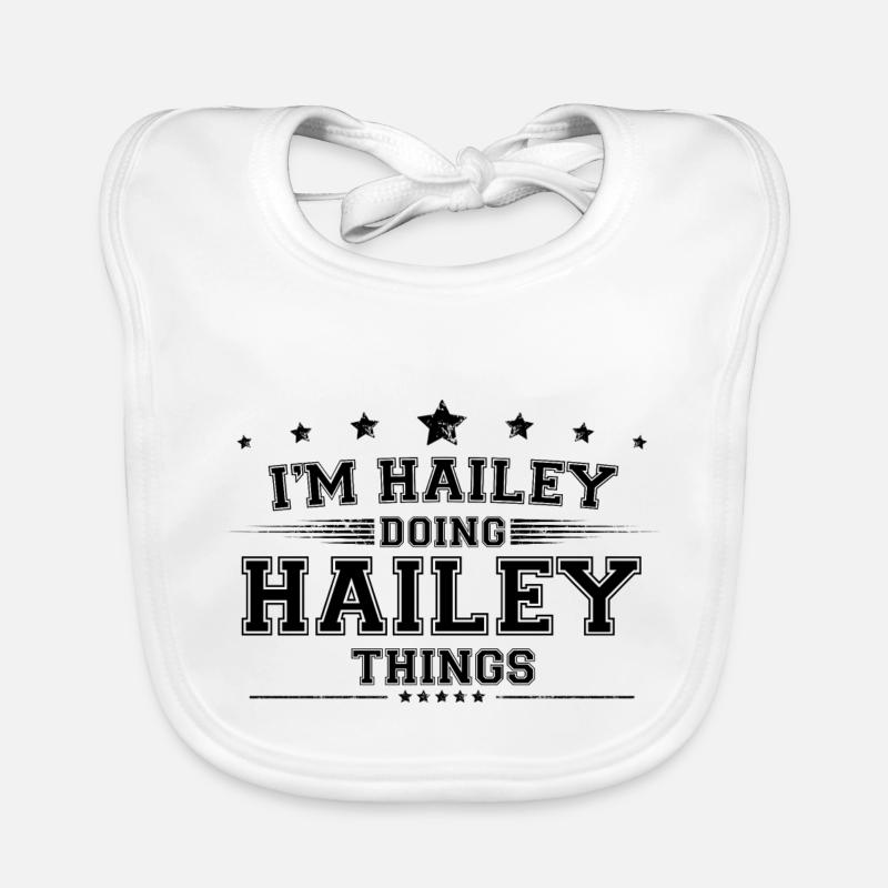 i’m Hailey doing Hailey things Organic Baby Bibs
